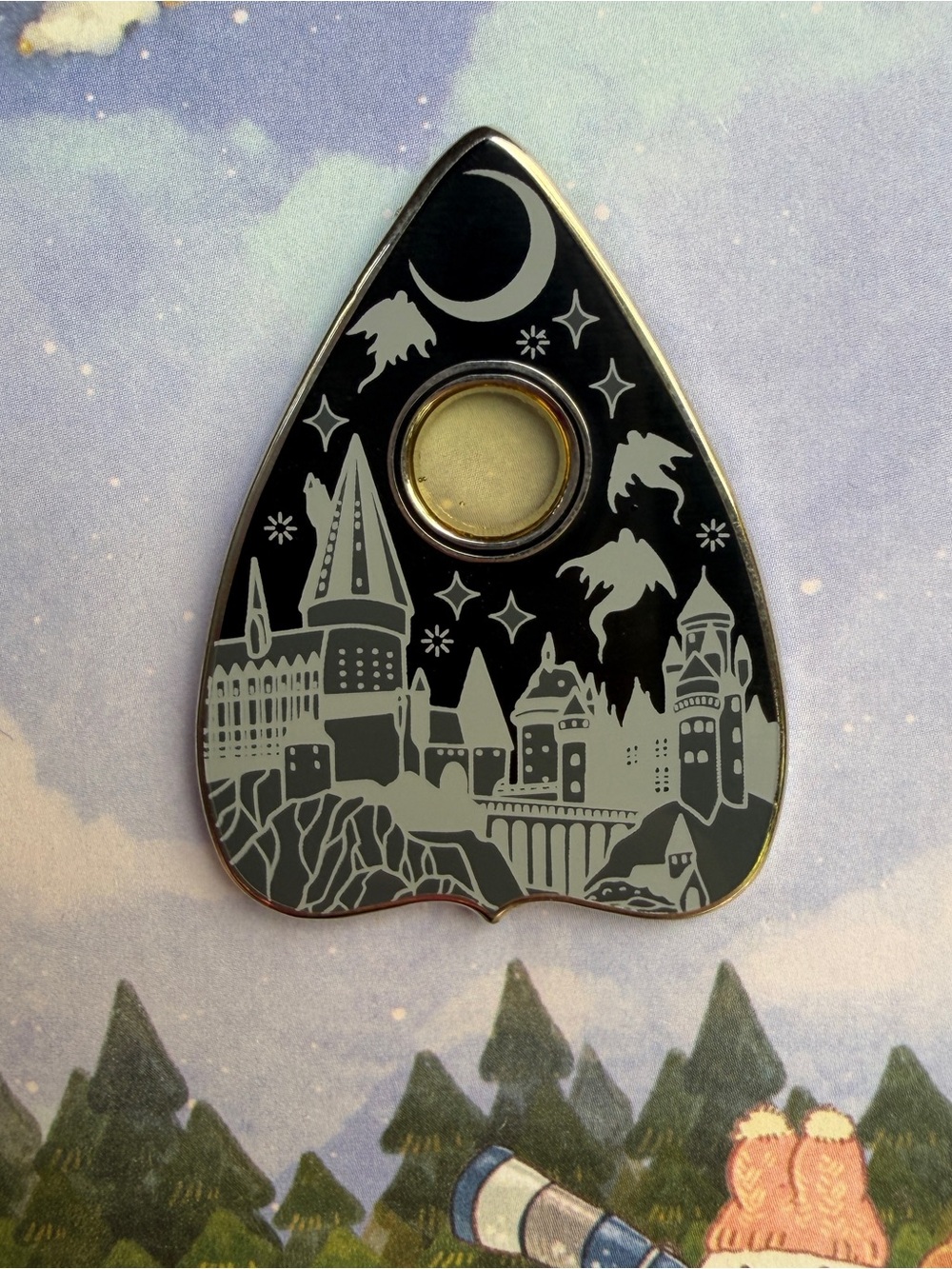 Harry Potter Hogwarts Dementor Planchette Enamel Pin